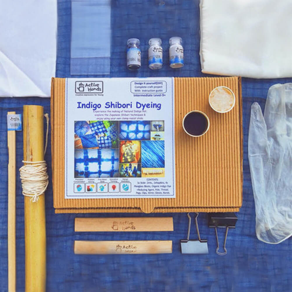 INDIGO CLAMP DYEING The Brainy Bear Store