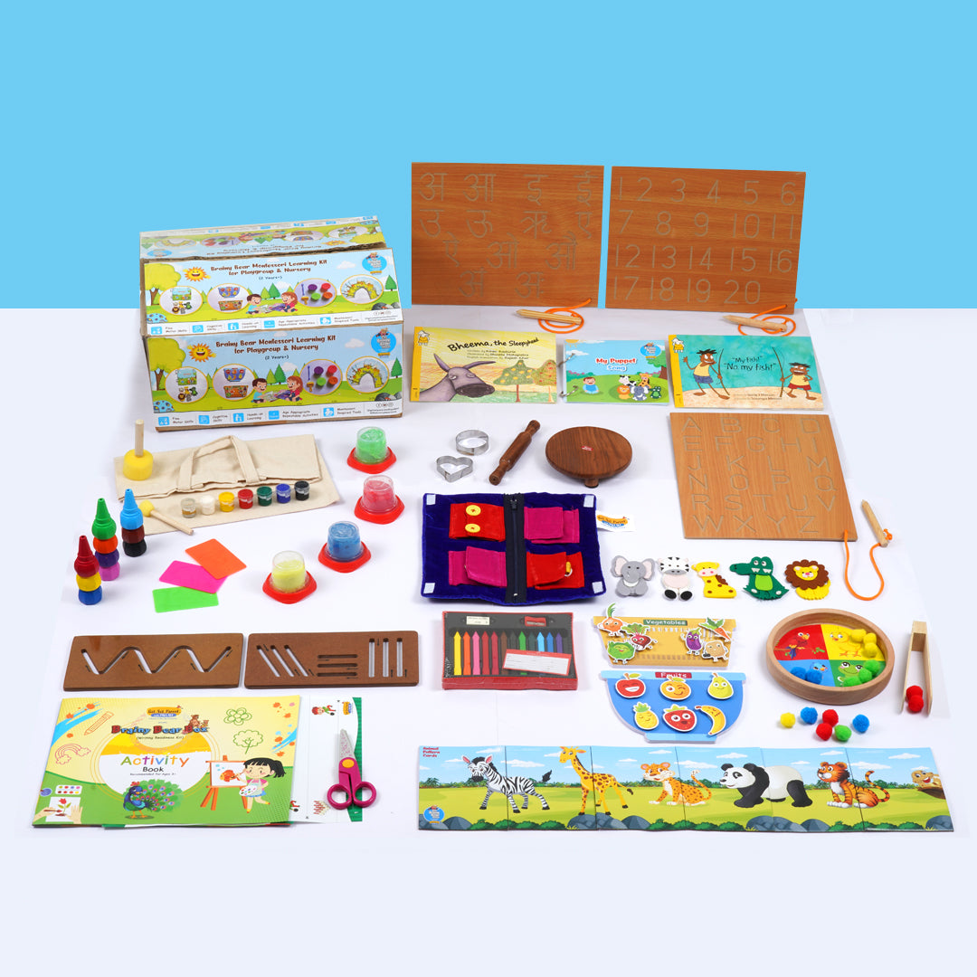 Montessori Learning Kit for Play Group & Nursery (2-3 Years) – The ...