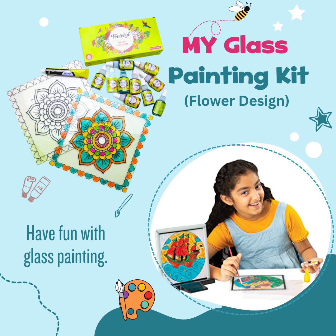 JoGenii, My Glass Painting Kit (Flower Design)