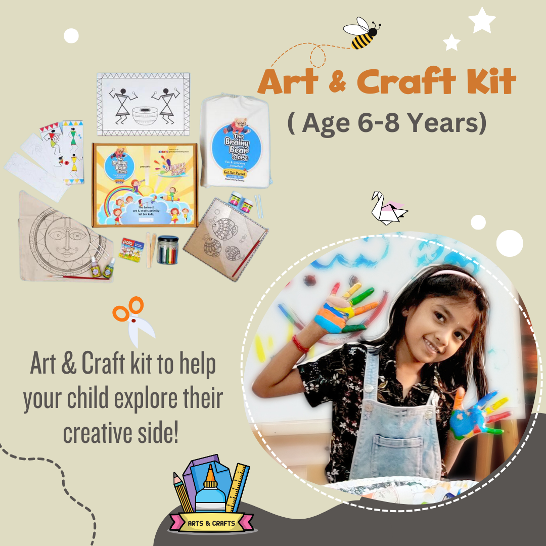 Buy Brainy Bear Art Craft Kit Age 6 8 Years Online for Kids at lowest prices The Brainy Bear Store