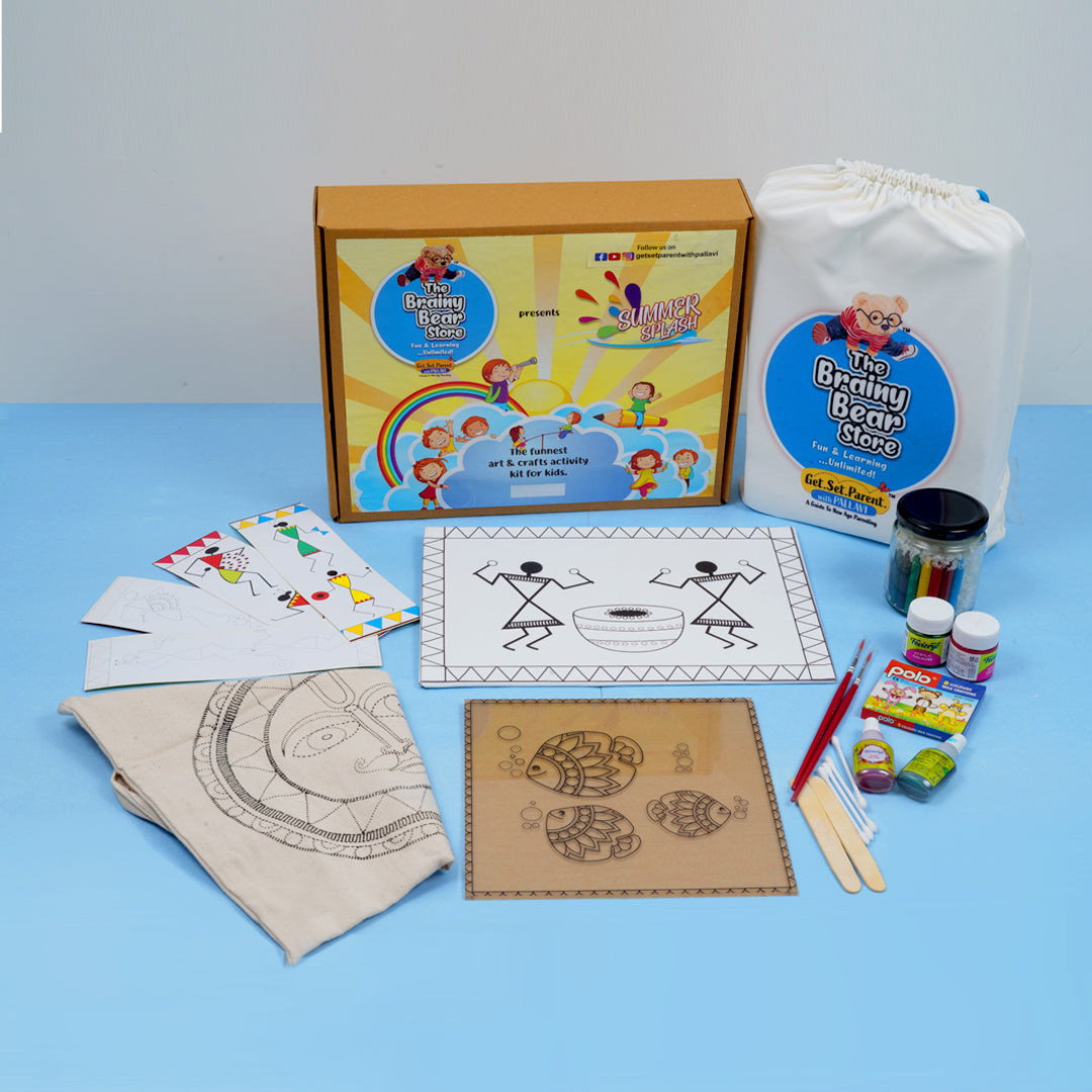 Buy Brainy Bear Art & Craft Kit ( Age 6-8 Years) Online for Kids